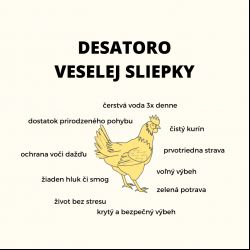 Návod ako sliepku urobiť šťastnou.