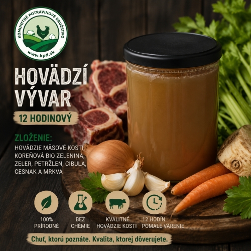 12-hodinový hovädzí vývar